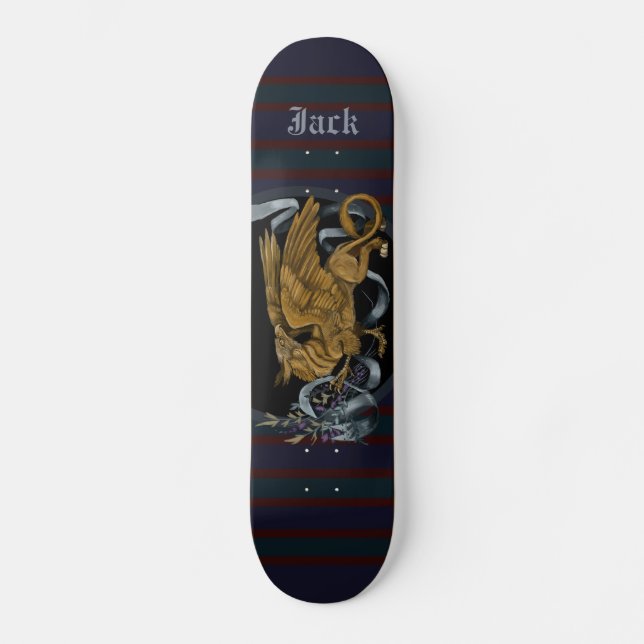 Regal Gold Gryphon   Skateboard (Front)