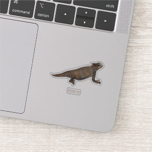 Regal horned lizard cartoon illustration