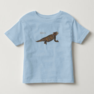 Regal horned lizard cartoon illustration toddler t-shirt
