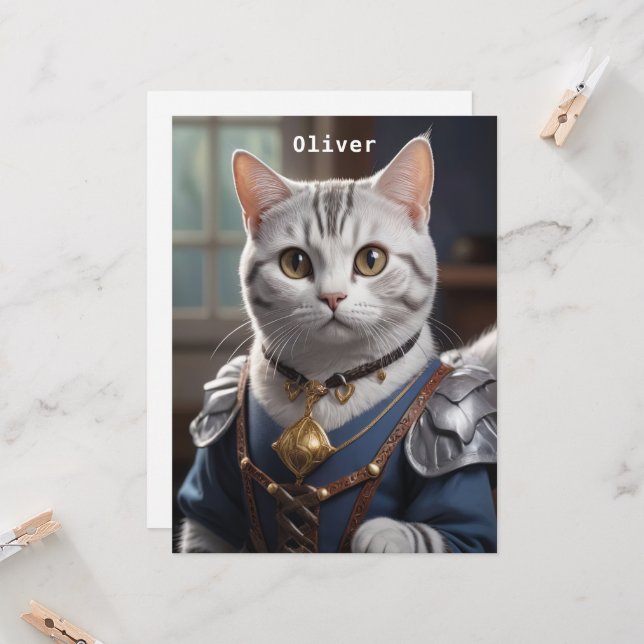 Regal Knight American Shorthair Cat Majestic  (Front/Back In Situ)