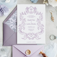 Regal Lavender | Vintage Baroque Frame Wedding