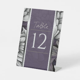Regal Lilac, Brilliant White Bloom Pedestal Sign