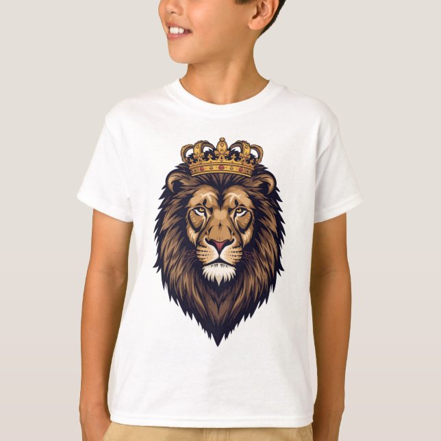 Regal Lion Crown Emblem T-Shirt (Front)