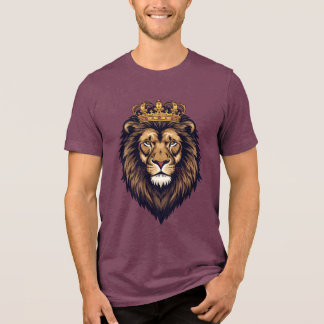 Regal Lion Crown Emblem Tri-Blend Shirt