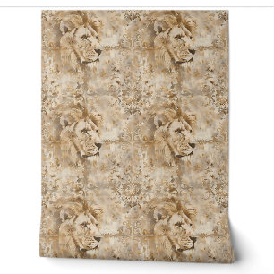 Regal Lion Essence Petite - Gold, Beige Wallpaper