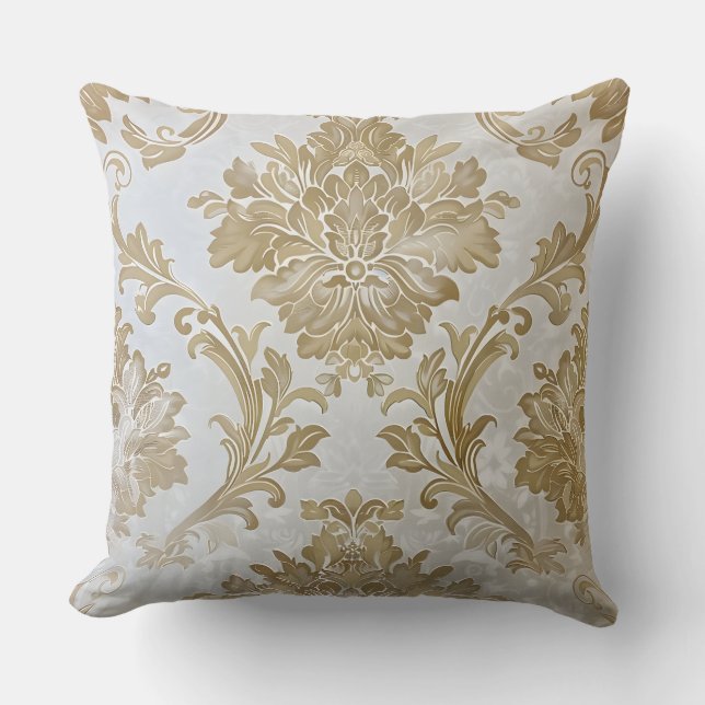 Regal Opulence Decorative Throw Pillow (Front)