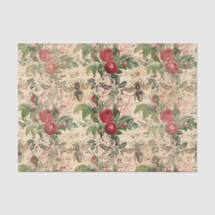 Regal Queen Bee & Red Roses on Music Sheet 