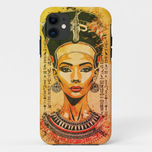 Regal Queen of Egypt – Modern Neo-Pharaoh Art iPhone 11 Case