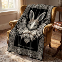 Regal Rabbit Heirloom Throw Blanket