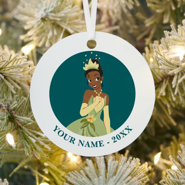 Regal Radiance Princess Tiana Metal Ornament (Insitu)
