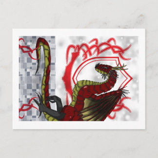 Regal Red Dragon Postcard