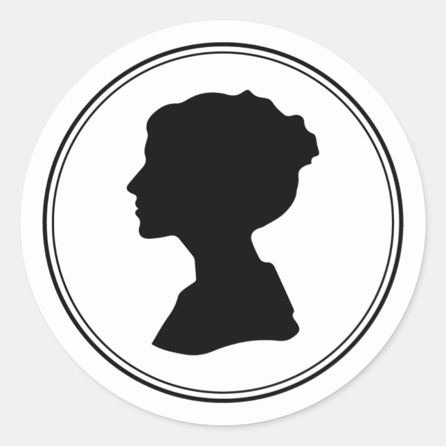 Regal Regency Wedding Envelope Stickers (Front)