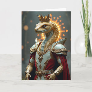 Regal Reptile Birthday Card