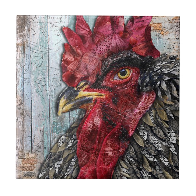 Regal Rooster Ceramic Tile (Front)