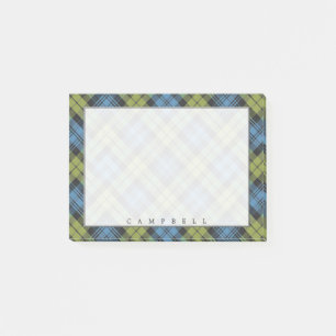 Regal Scottish Campbell Family Tartan Post-it Notes
