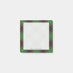 Regal Scottish Clan Buchan Tartan Post-it Notes