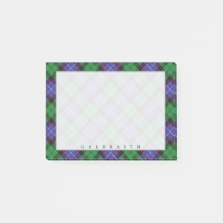 Regal Scottish Clan Galbraith Tartan Post-it Notes