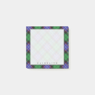 Regal Scottish Clan Galbraith Tartan Post-it Notes