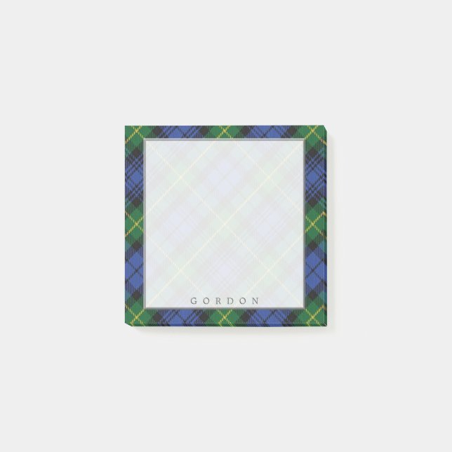 Regal Scottish Clan Gordon Tartan Post-it Notes (Front)