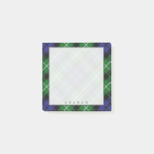 Regal Scottish Clan Graham Tartan Post-it Notes