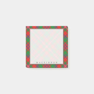 Regal Scottish Clan MacKinnon Tartan Post-it Notes