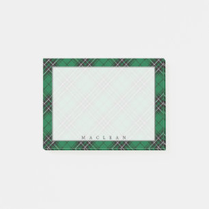 Regal Scottish Clan MacLean Hunting Tartan Post-it Notes
