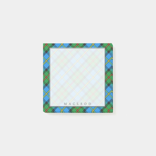 Regal Scottish Clan MacLeod of Harris Tartan Post-it Notes (Front)