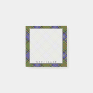 Regal Scottish Clan MacMillan Tartan Post-it Notes