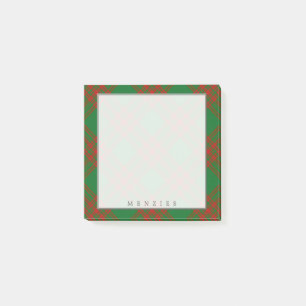 Regal Scottish Clan Menzies Tartan Post-it Notes