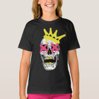 Regal Skull: Pink X-Eyed Crowned Art