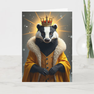 Regal Striped Birthday Card