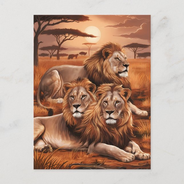 Regal Trio Resting in Nature Postcard (Front)