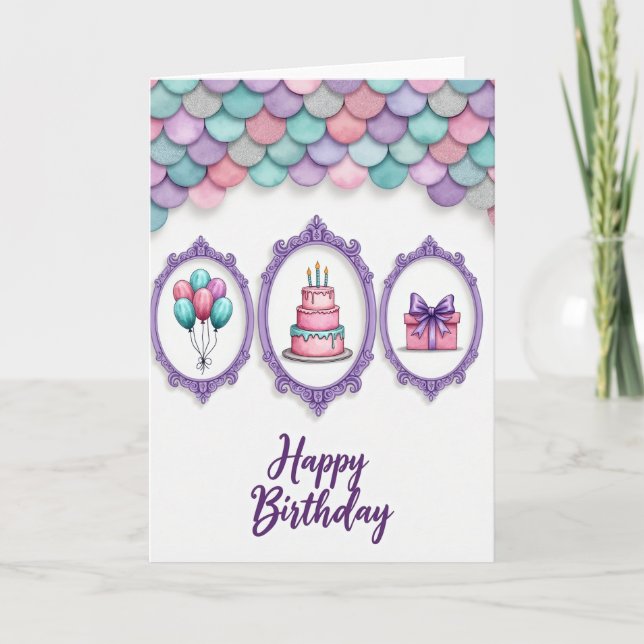 Regal Violet Birthday Card (Front)
