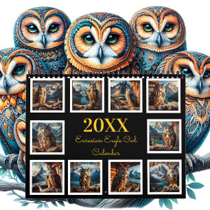Regal Wings: A Eurasian Eagle Owl Year 20XX Calendar