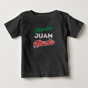 Regalo para Abuelo Mexican Grandpa Fathers Day Baby T-Shirt