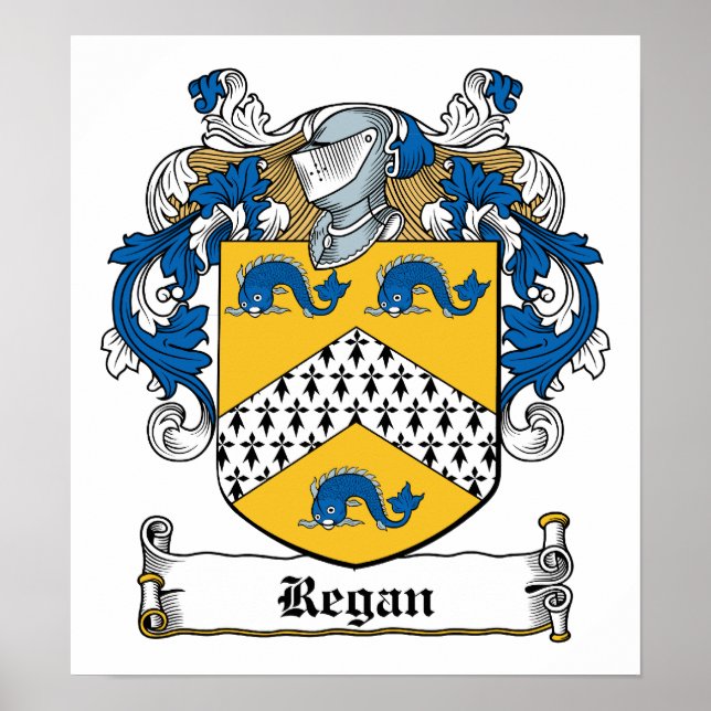 Regan Family Crest Poster (Front)