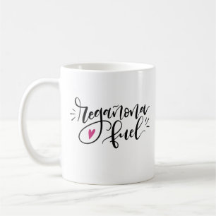 Regañona Fuel, hand lettered Coffee Mug