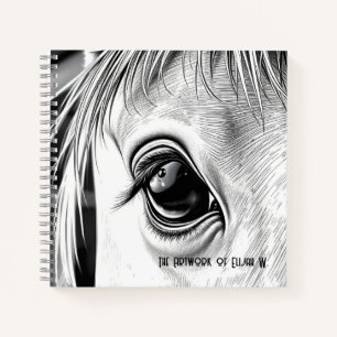 Regard Équin - Cahier à Dessin en Spirale