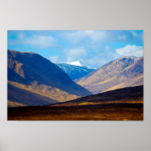 Regard sur Glen Etive, Ecosse Poster