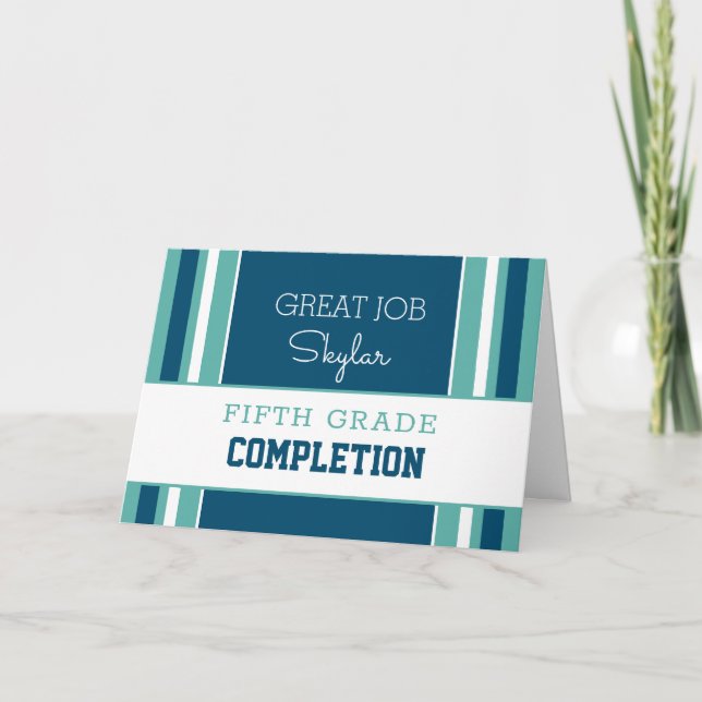 Regarde ! Carte de fin de grade personnalisée ! Ca (Devant)