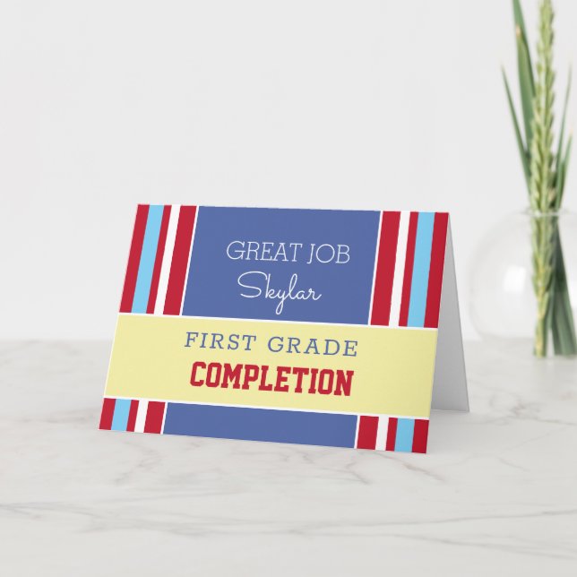 Regarde ! Carte de fin de grade personnalisée ! Ca (Devant)