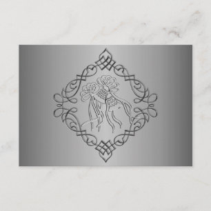 Regarder gravé en argent Mariage RSVP