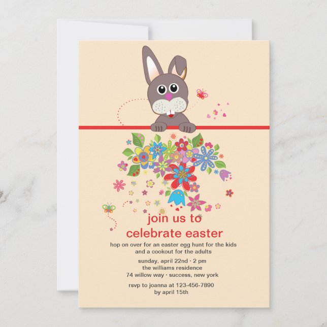 Regarder Votre Invitation De Pâques (Devant)