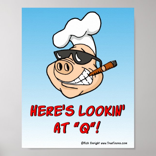 REGARDEZ À Q ! Poster du barbecue (Devant)