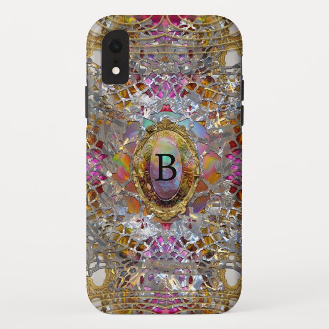 Regardez Cool kaléidoscope XR Protective Monogram Case-Mate iPhone Case (Back)