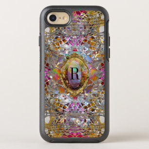 Regardez dans kaléidoscope Elegant Girly Monogram OtterBox Symmetry iPhone 8/7 Case