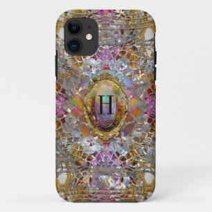 Regardez dans kaléidoscope Elegant Monogram iPhone 11 Case
