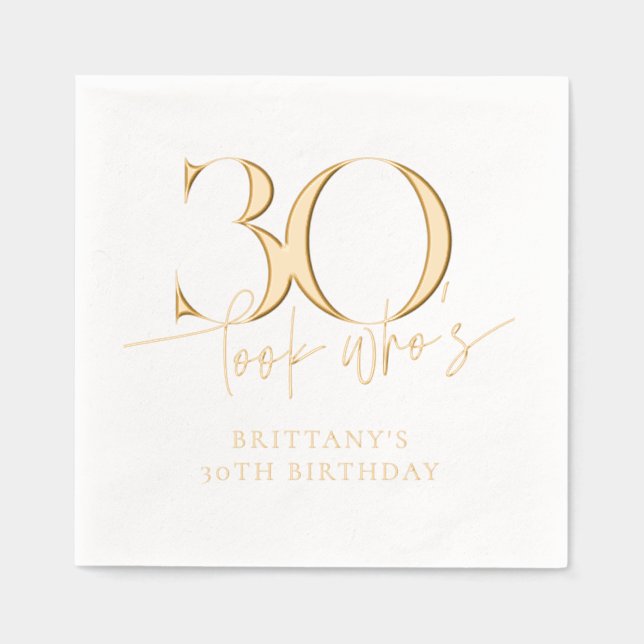 Regardez qui a 30 drôle Simple 30ème anniversaire (Recto)