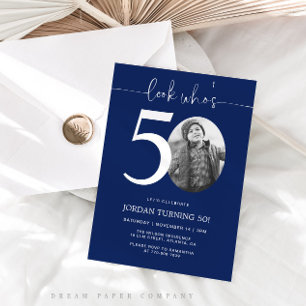 Regardez qui a 50 ans Invitation de 50e annivers