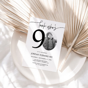 Regardez qui a 90 ans Invitation pour 90e annive